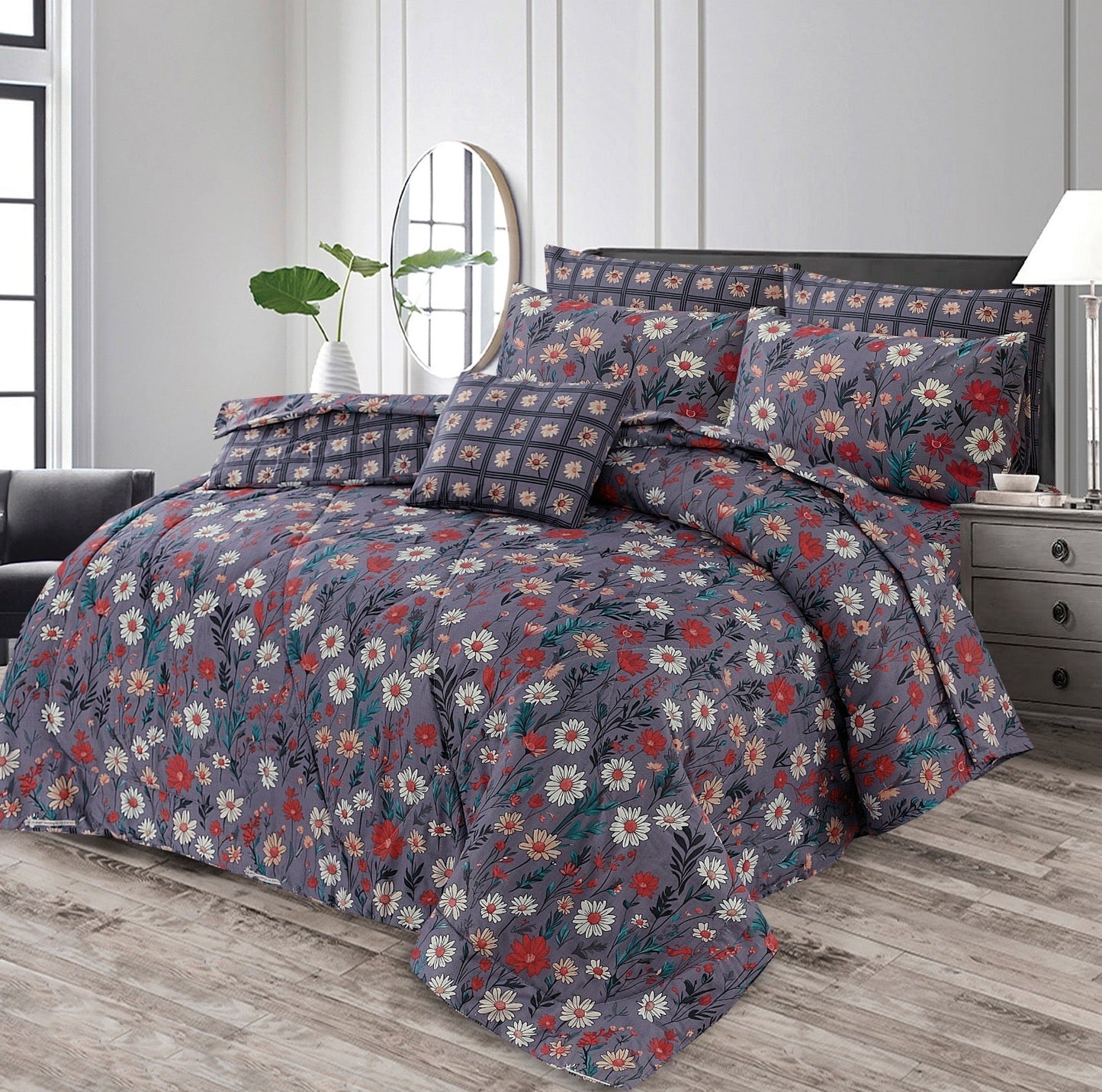 Luxurious - 7pcs Summer Comforter Set(Light Filling) - #MCF10