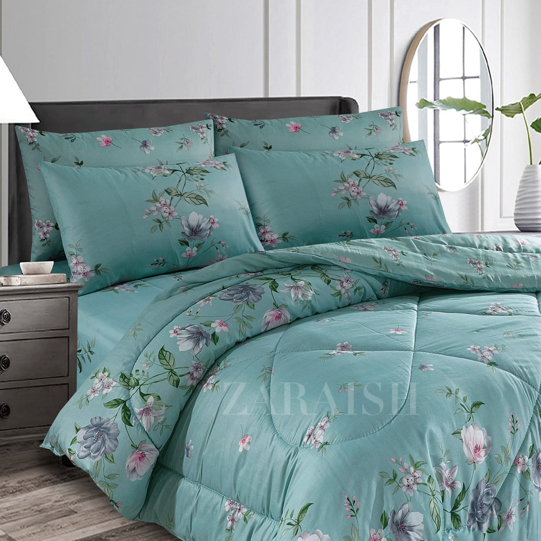 ZOEY SUMMER COMFORTER SET- 7 PC (Light Filling) #MCF27
