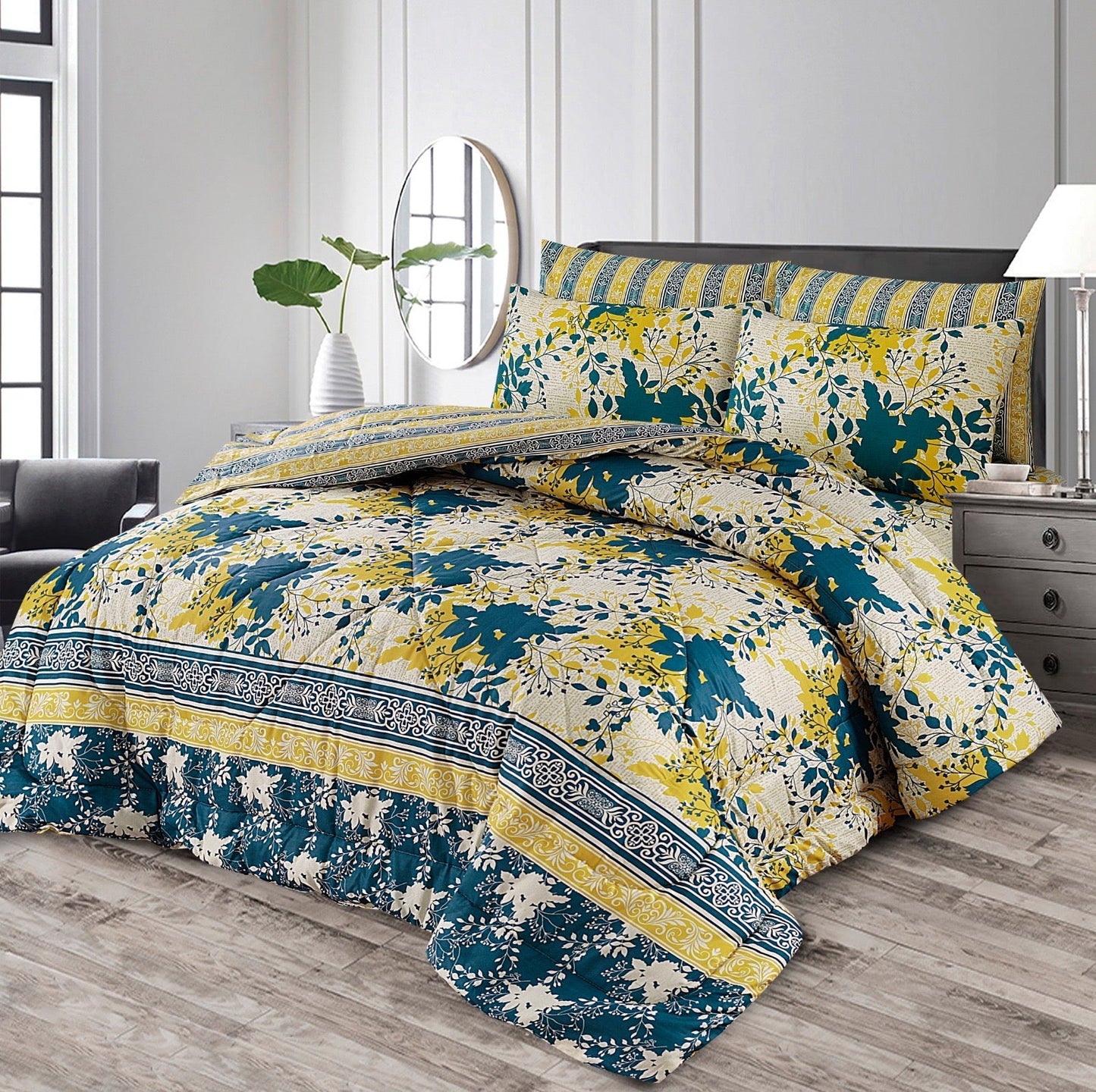 Luxurious - 7pcs Summer Comforter Set (Light Filling) - #MCF02