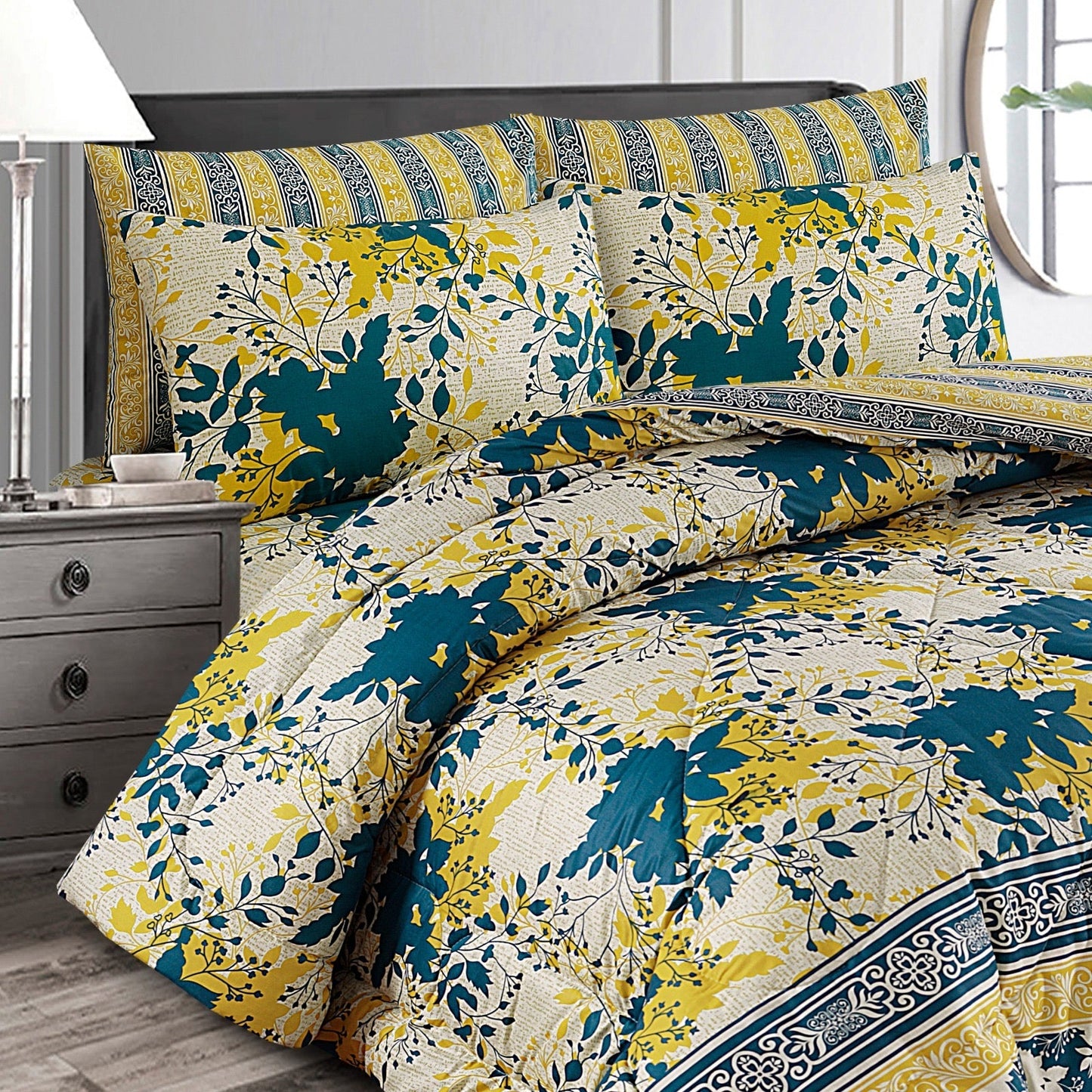 Luxurious - 7pcs Summer Comforter Set (Light Filling) - #MCF02