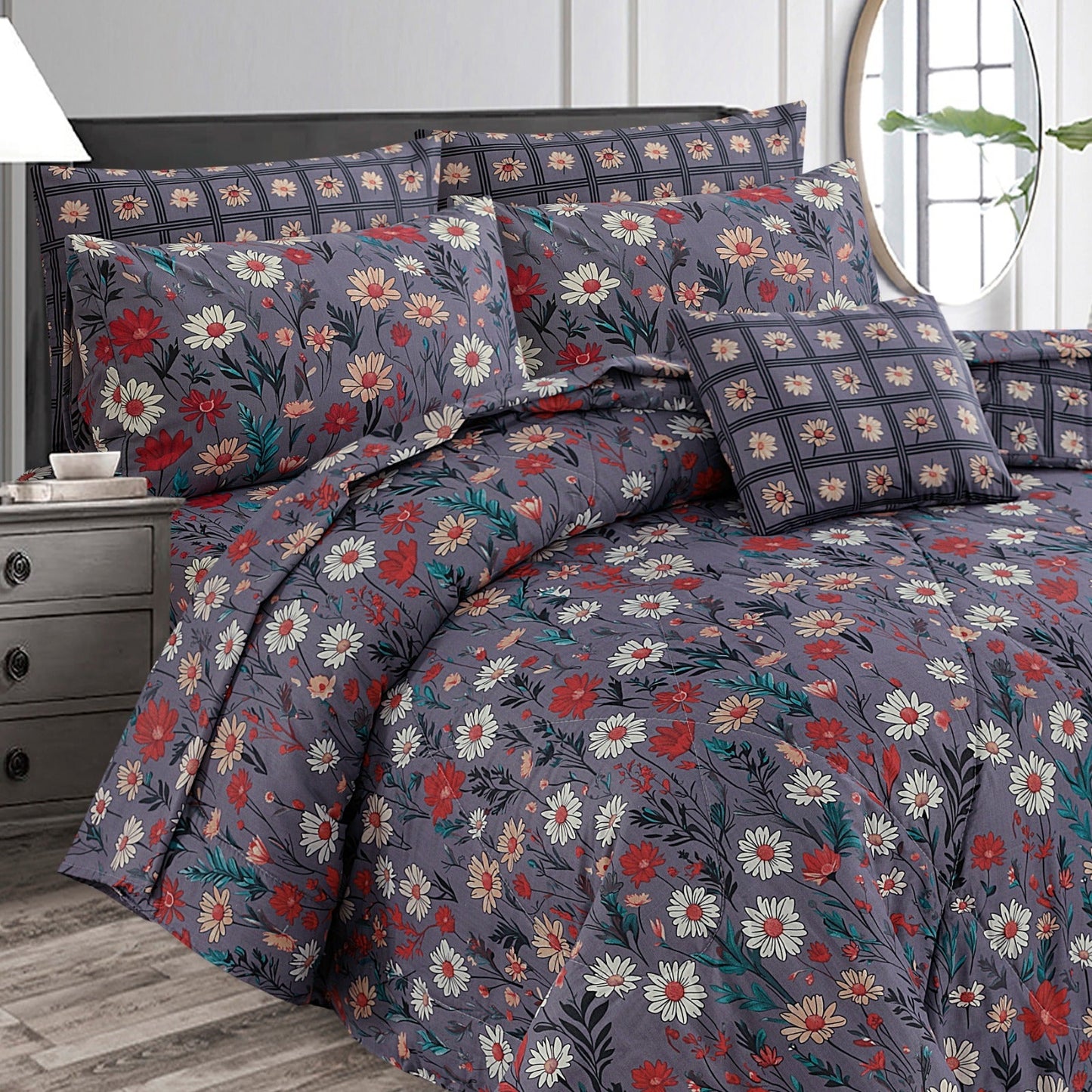 Luxurious - 7pcs Summer Comforter Set(Light Filling) - #MCF10